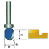 Modello Modello Trim Router Bit Shank Taglierina per la lavorazione del legno Taglierina per tenoni per utensili per la lavorazione del legno(4)