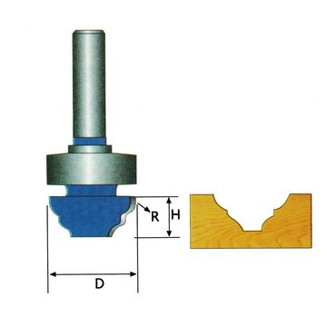 Modello Modello Trim Router Bit Shank Taglierina per la lavorazione del legno Taglierina per tenoni per utensili per la lavorazione del legno(6) 