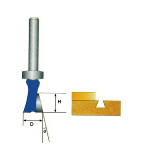 Modello Modello Trim Router Bit Shank Taglierina per la lavorazione del legno Taglierina per tenone per strumento per la lavorazione del legno(2) 