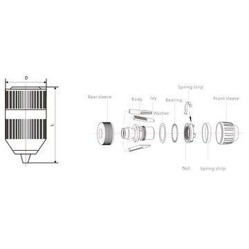 Mandrino senza chiave (DC-010)