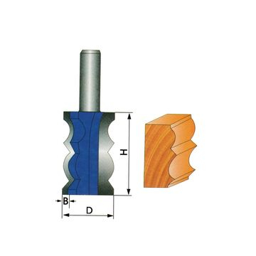 Punte per modellare la corona per tagliare il legno