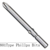 Punte Phillips tipo 801 per cacciavite elettrico