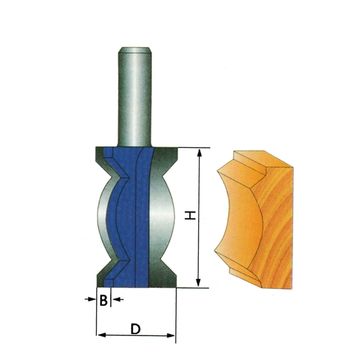 Punte per modellare la corona per tagliare il legno(3)