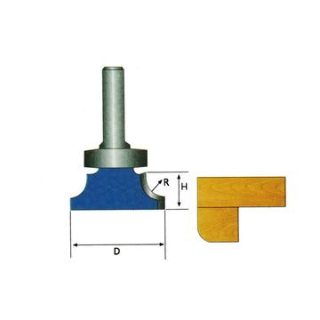 Modello Modello Trim Router Bit Shank Taglierina per la lavorazione del legno Taglierina per tenoni per utensili per la lavorazione del legno(5)