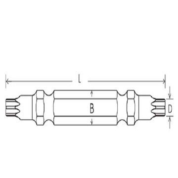 Punta doppia Torx