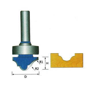 Modello Modello Trim Router Bit Shank Taglierina per la lavorazione del legno Taglierina per tenoni per utensili per la lavorazione del legno(7)